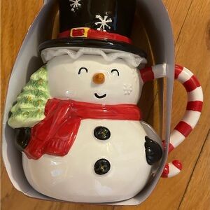 Cute Snowman Covered Mug